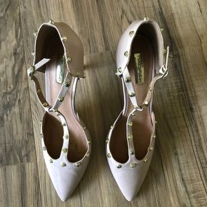 Halogen Martine Studded T-Strap Heels